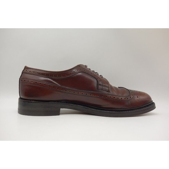 Tweed Cheaney England Brown Leather Longwing Wingtip Lace Up Oxfords Men\'s 11 main image 4